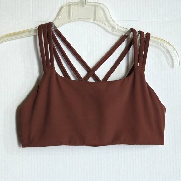 Athleta Sports Bra Small Multiple Straps Pullover Criss Cross - Picture 5 of 6